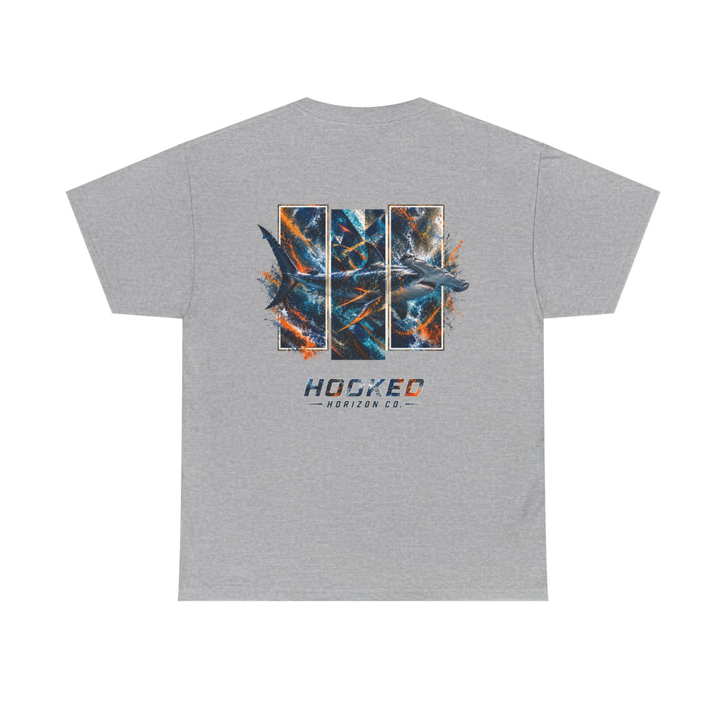 Hammer Head Hooked Horizon Co Tee—Ocean Graphic Tee — "Beloved" Ray Design