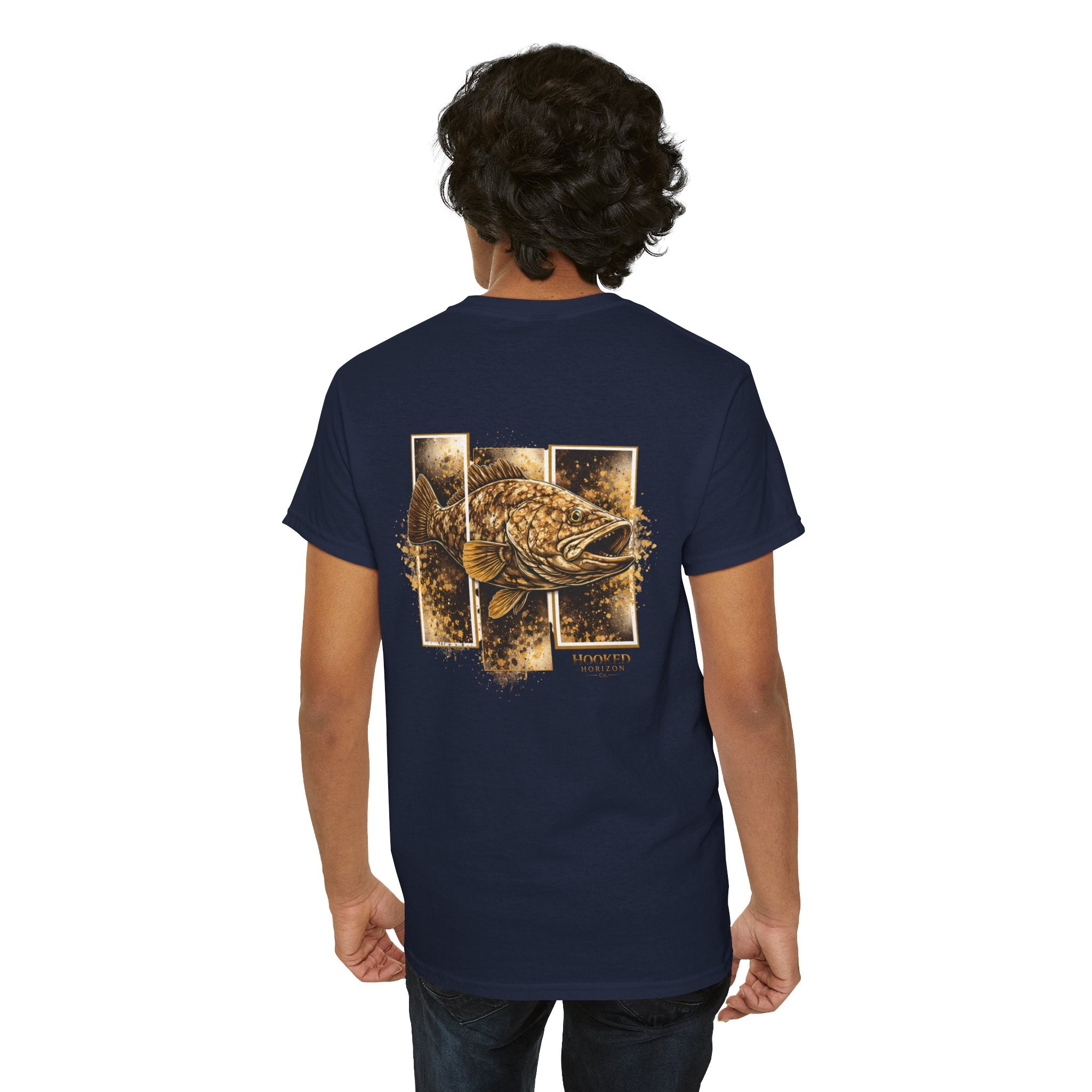 Grouper Hooked Horizon Co Tee—Ocean Graphic Tee — "Beloved" Ray Design
