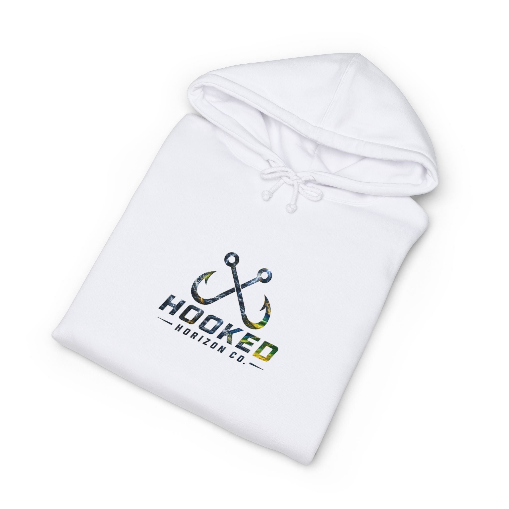 Mahi Mahi Hoodie Hooked Horizon Co. — Fishing Back Graphic Hoodie, Multiple Color Variations