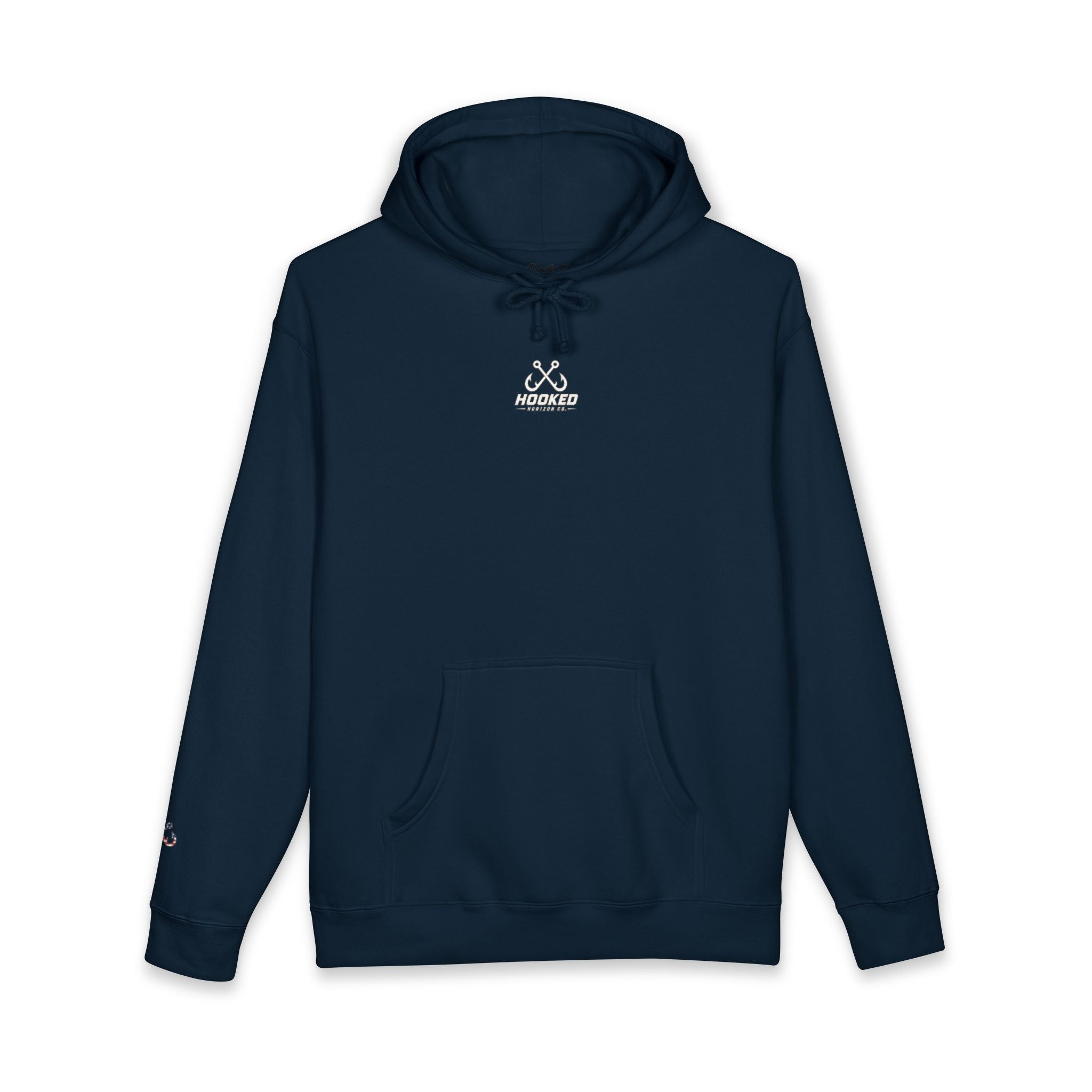 USA Manta Ray Hoodie Hooked Horizon Co. — Fishing Back Graphic Hoodie, Multiple Color Variations