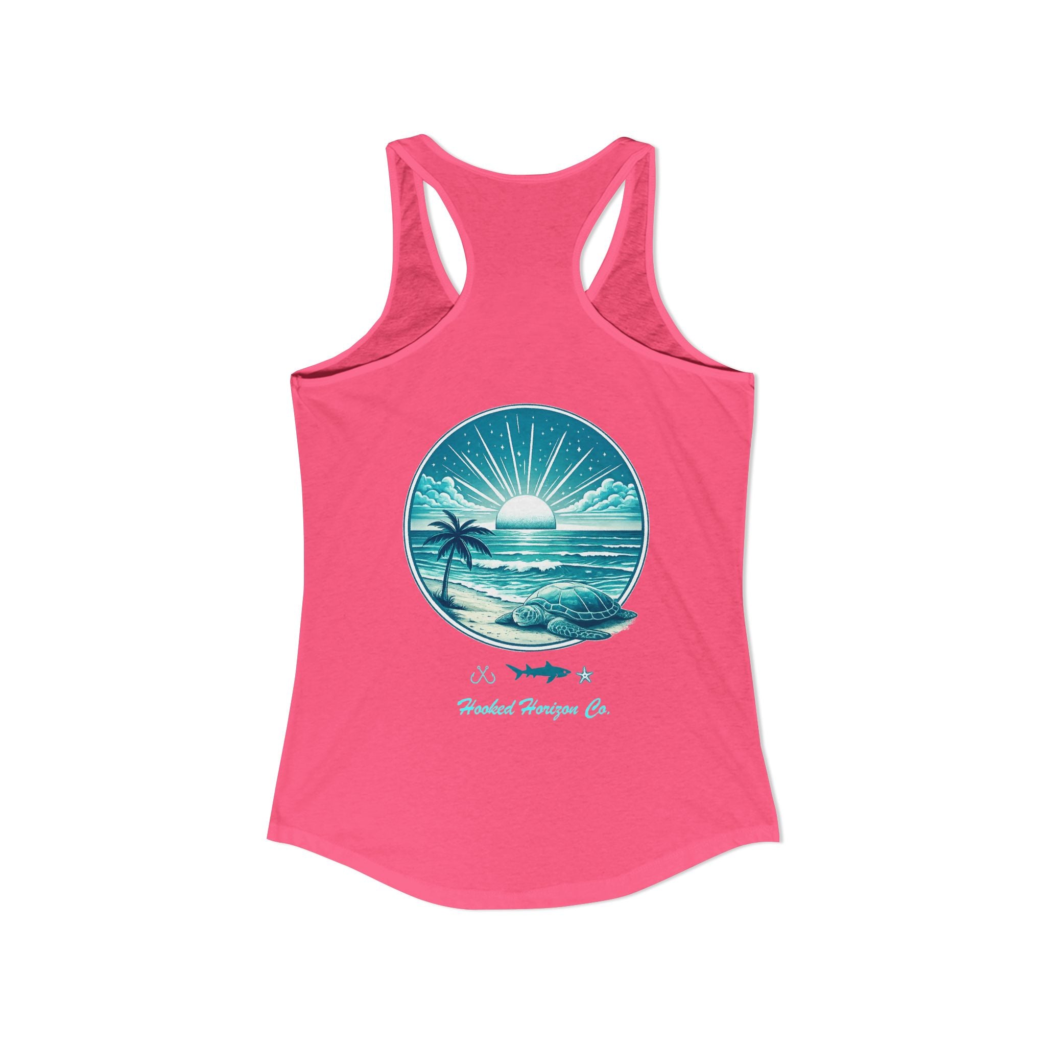 Sea Turtle & Sunset– Hooked Horizon Co. Gifts for Ocean Lovers, Nautical Fashion, Everyday Comfort, Perfect Gift for Her