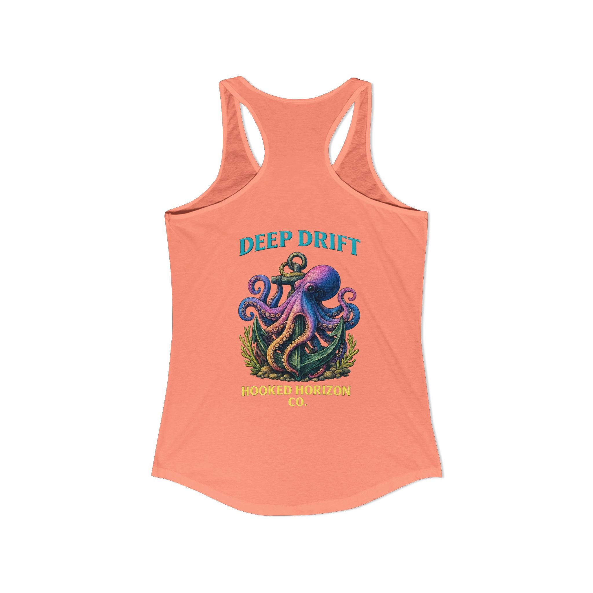 Rainbow Octopus Deep Drift– Hooked Horizon Co. Gifts for Ocean Lovers, Nautical Fashion, Everyday Comfort, Perfect Gift for Her
