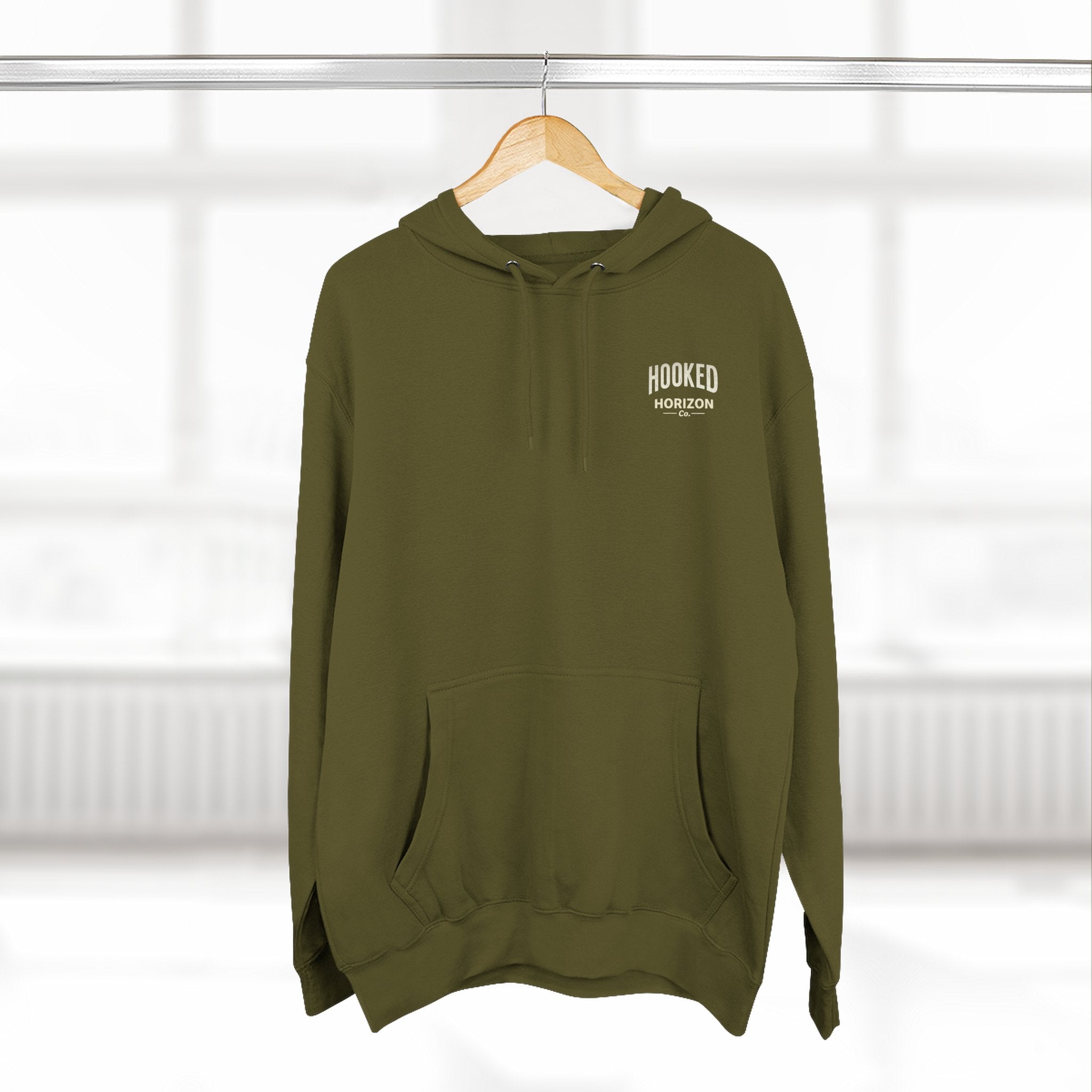 Fishing Charter T-Shirt— Hooked Horizon Hoodie — Fishing Boat Graphic Pullover