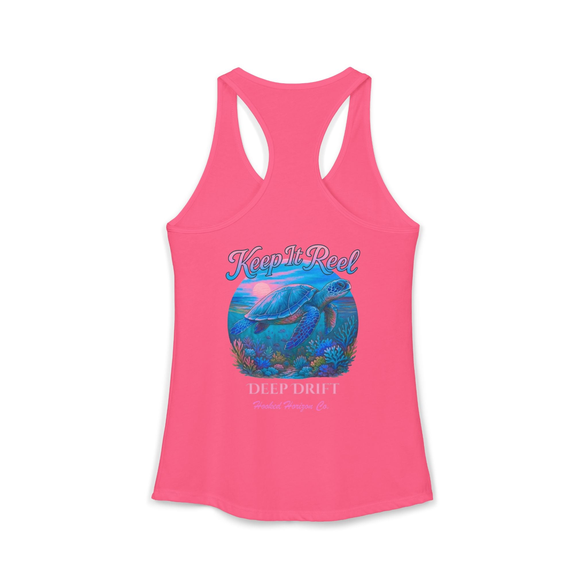 Turtle " Keep It Reel" Deep Drift– Hooked Horizon Co. Gifts for Ocean Lovers, Nautical Fashion, Everyday Comfort, Perfect Gift for Her
