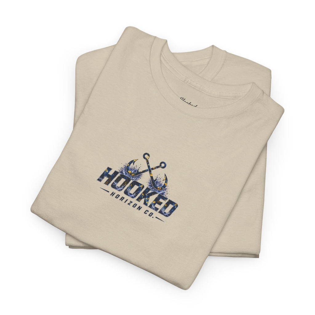 Sail Fish Hooked Horizon Co Tee—Ocean Graphic Tee — "Beloved" Ray Design