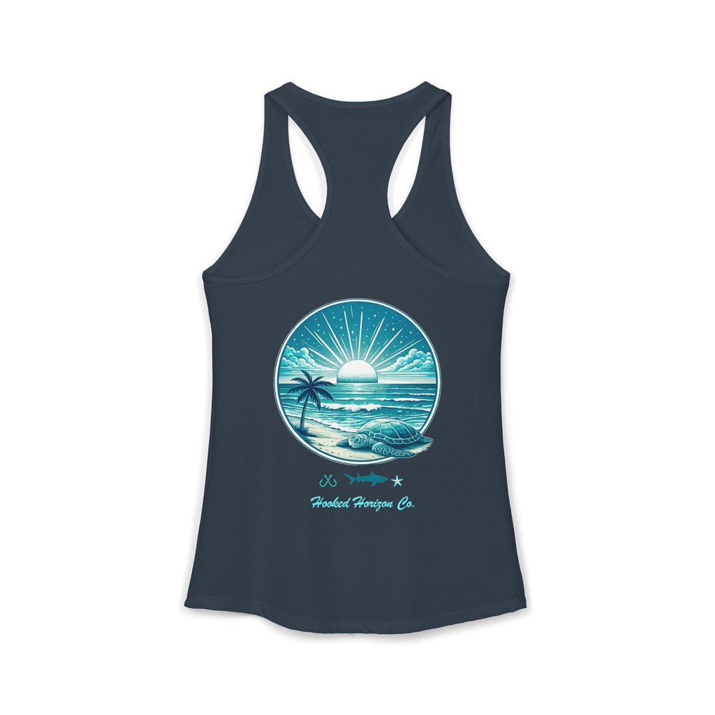 Sea Turtle & Sunset– Hooked Horizon Co. Gifts for Ocean Lovers, Nautical Fashion, Everyday Comfort, Perfect Gift for Her