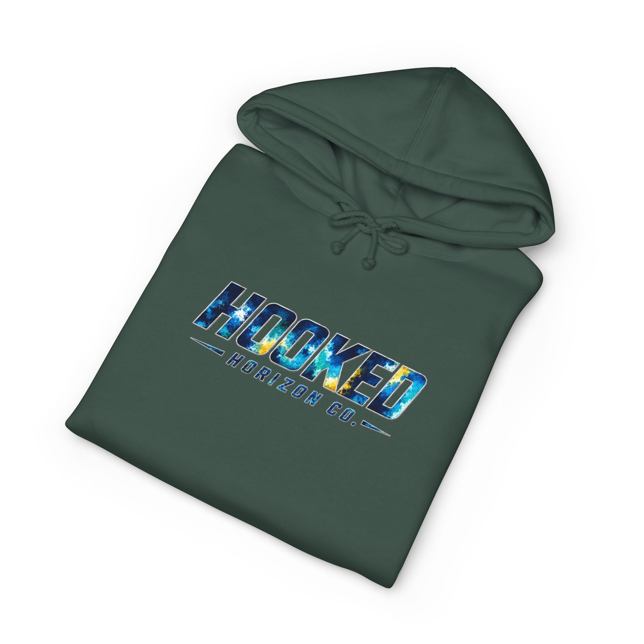 Barracuda Hoodie Hooked Horizon Co. — Fishing Back Graphic Hoodie, Multiple Color Variations