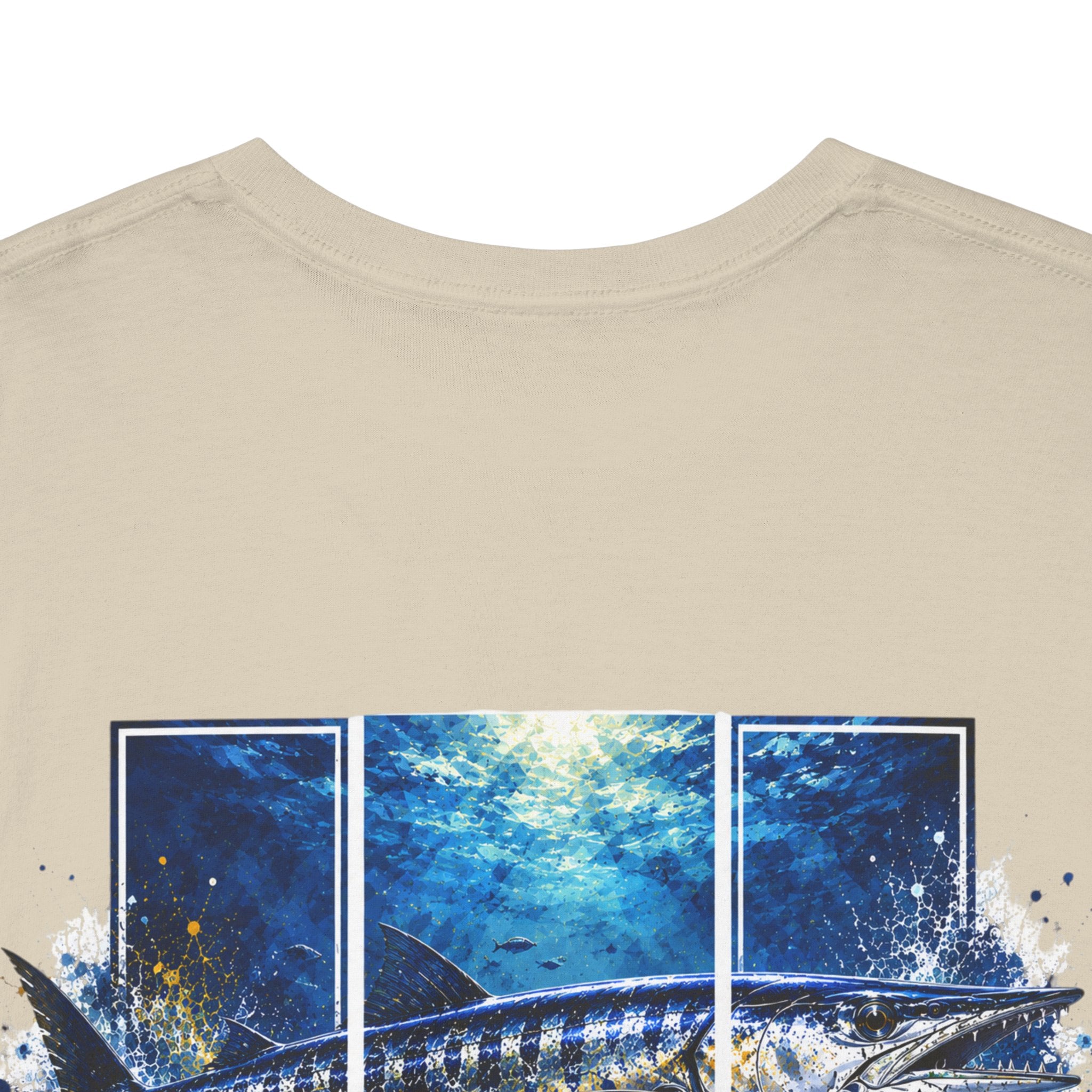 Barracuda Hooked Horizon Co Tee—Ocean Graphic Tee — "Beloved" Ray Design