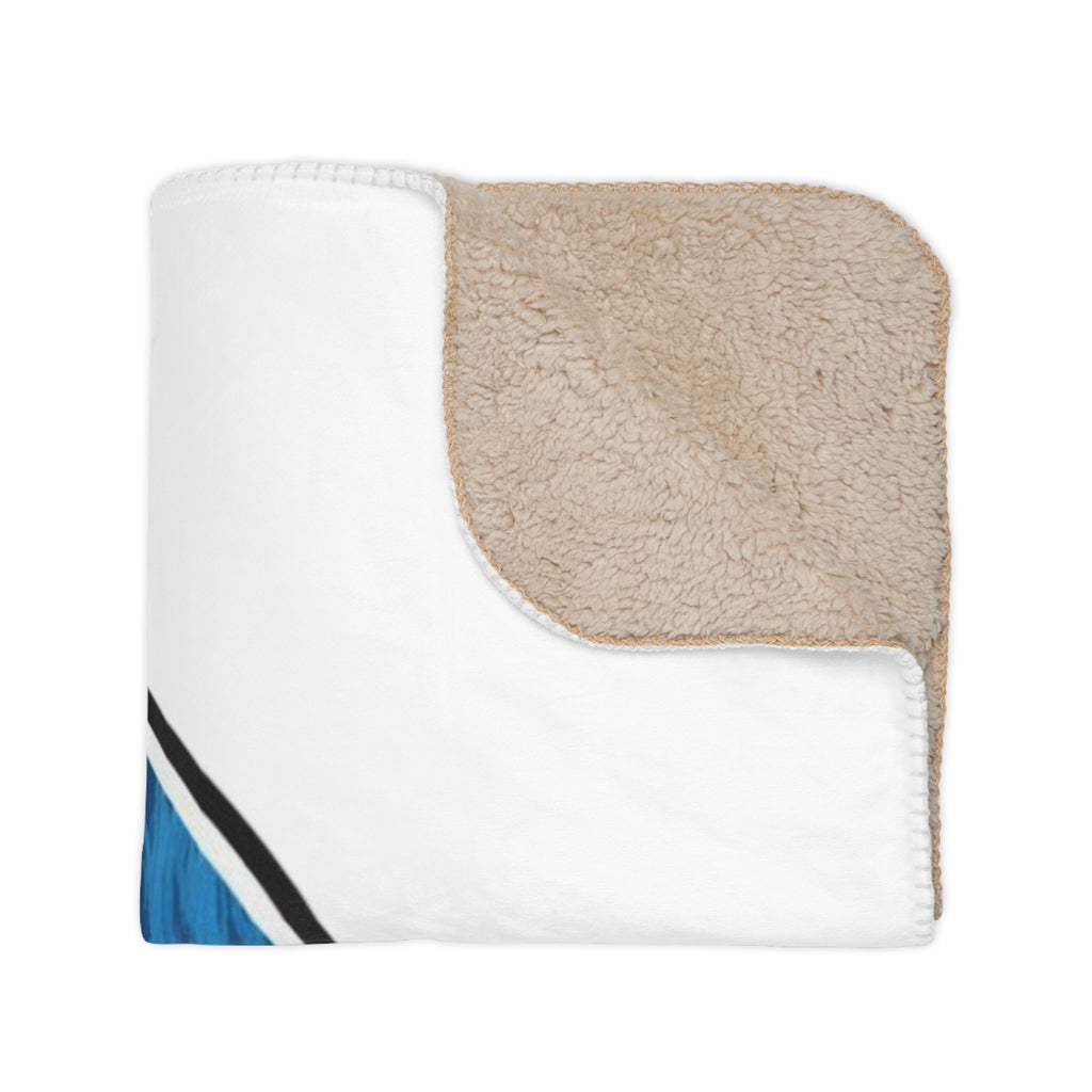 USA Deep Drift— Hooked Horizon Co. Sherpa Blanket, Coastal Ocean Photography Throw