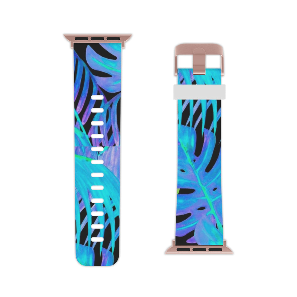 Tropical Blue Feather Watch Band for Apple Watch