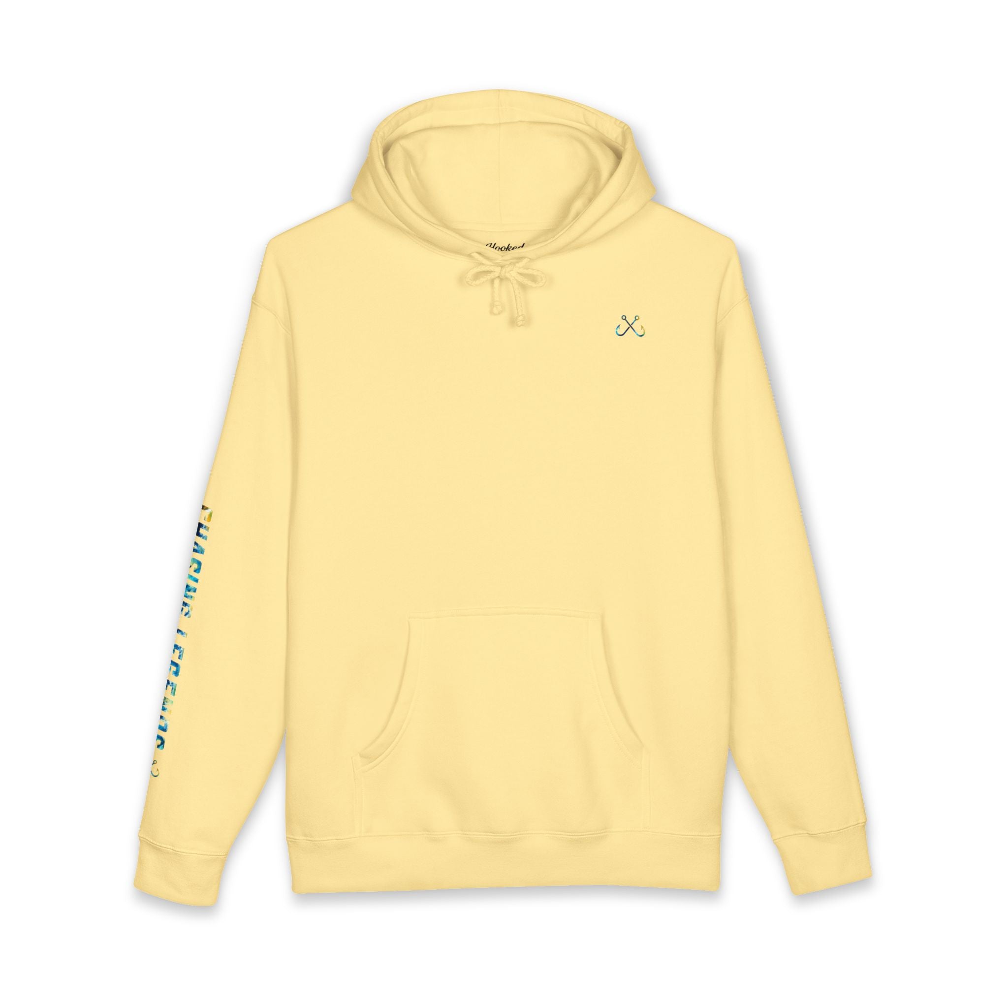 Bull Shark Hoodie Hooked Horizon Co. — Fishing Back Graphic Hoodie, Multiple Color Variations