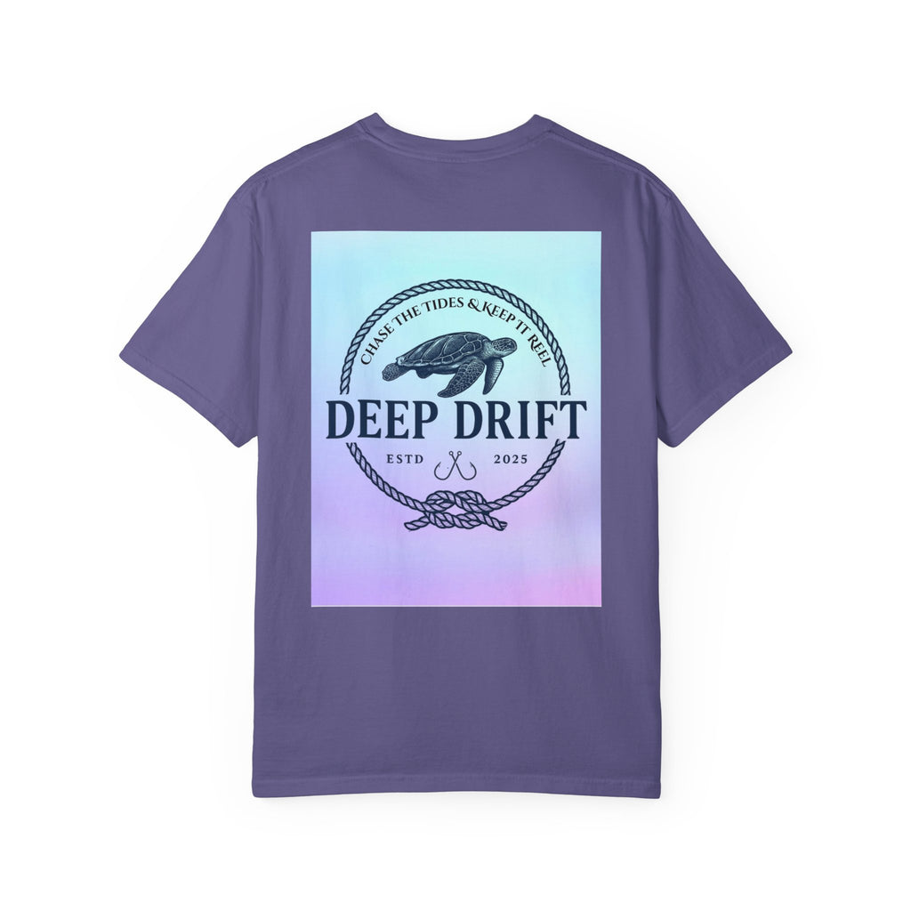 Turtle Ocean Tee, Deep Drift— Hooked Horizon Co.  Angler Gifts Ocean Lover Gifts