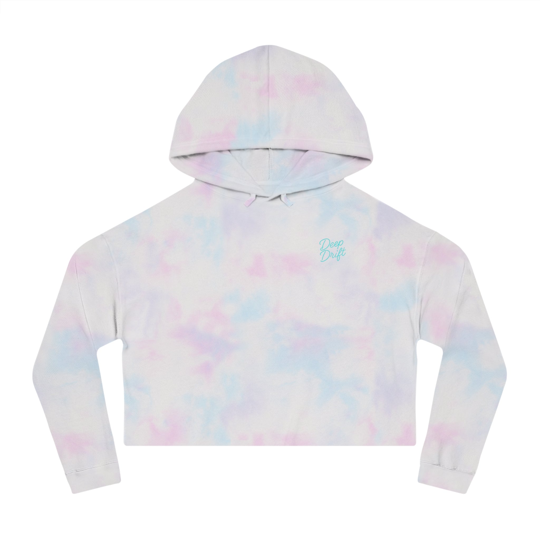 Sea Turtle Cropped Hoodie — "Deep Drift" Hooked Horizon Co. Fishing Graphic