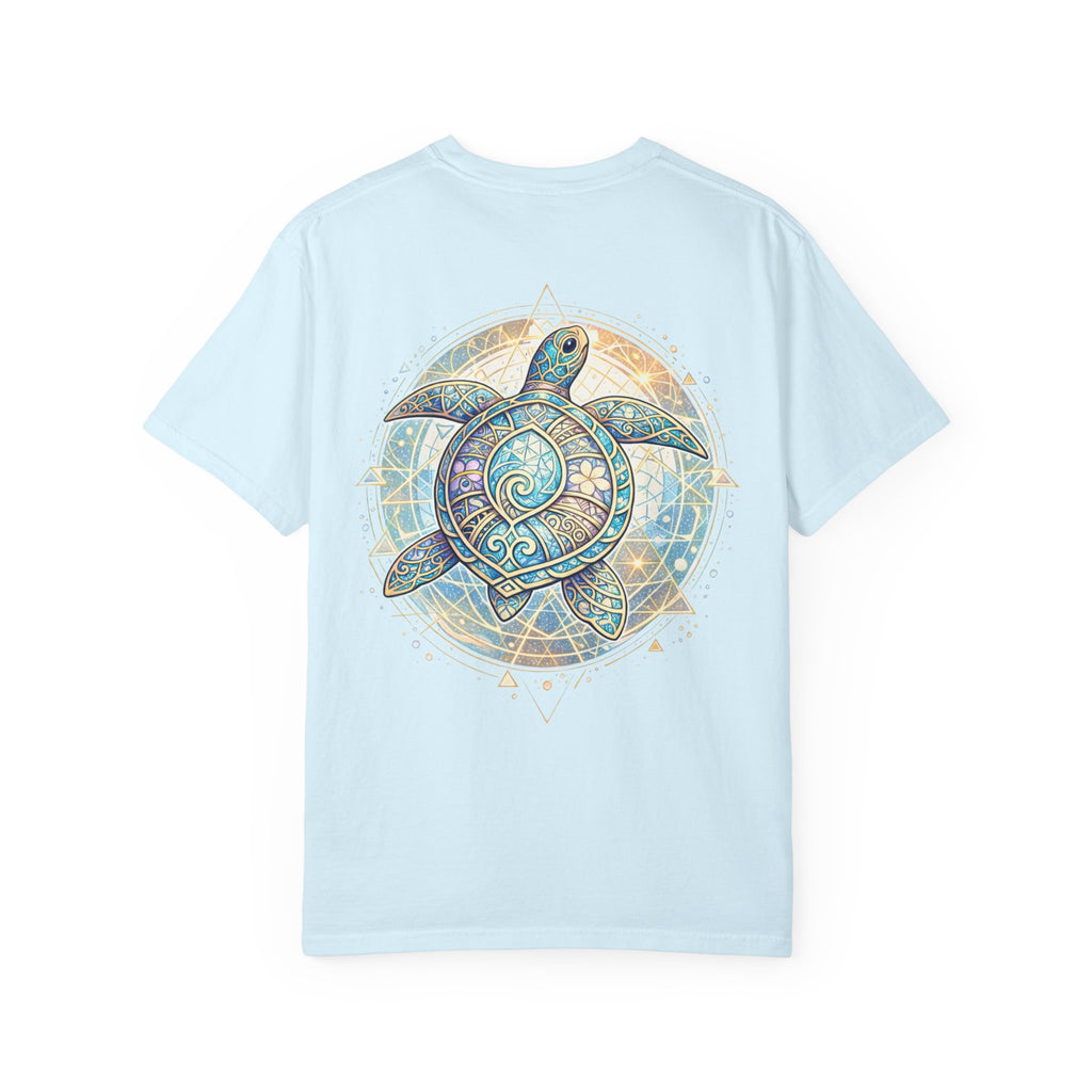 Turtle Geometric Inspiration T-Shirt - Hooked Horizon Co. Fishing Tee for Angler Lovers