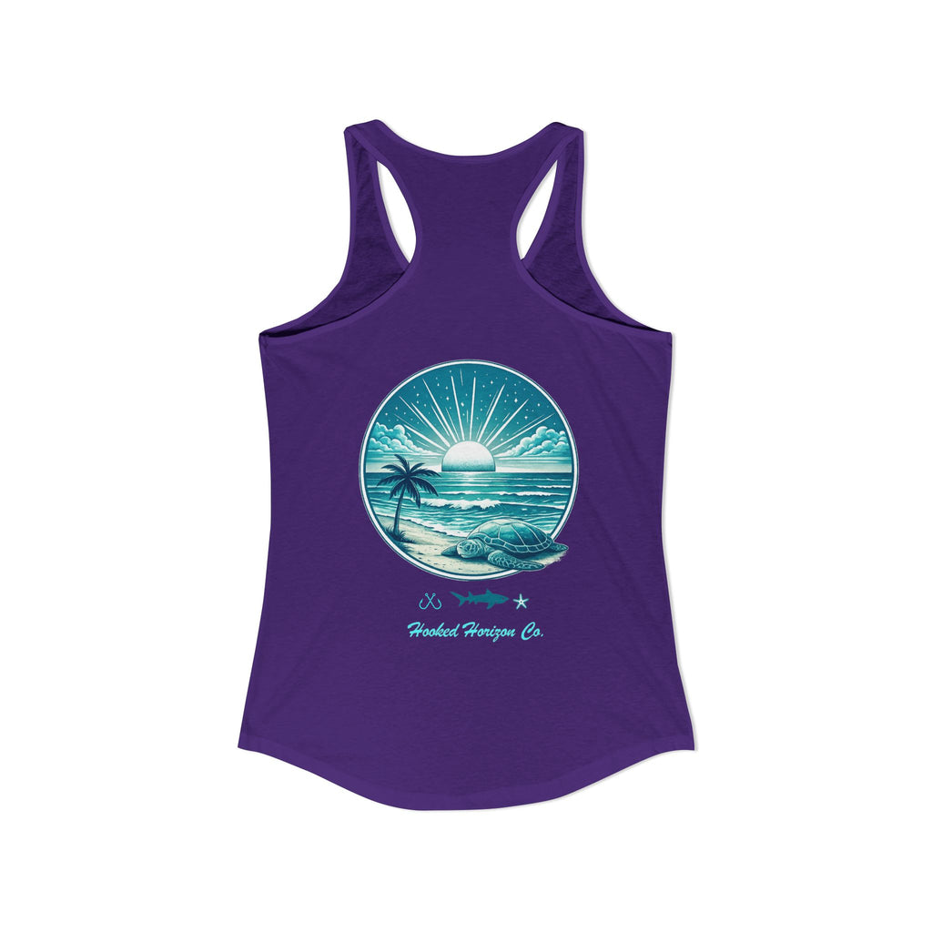 Sea Turtle & Sunset– Hooked Horizon Co. Gifts for Ocean Lovers, Nautical Fashion, Everyday Comfort, Perfect Gift for Her