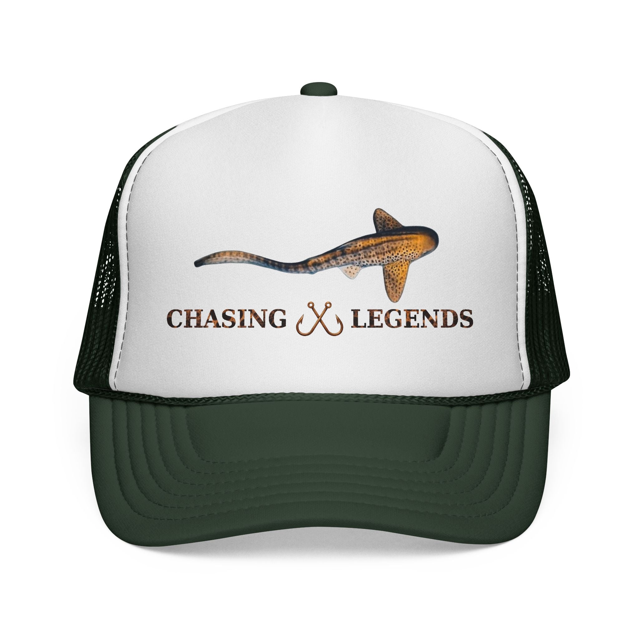 Leopard Shark Trucker Cap — Fishing & Beach Hat