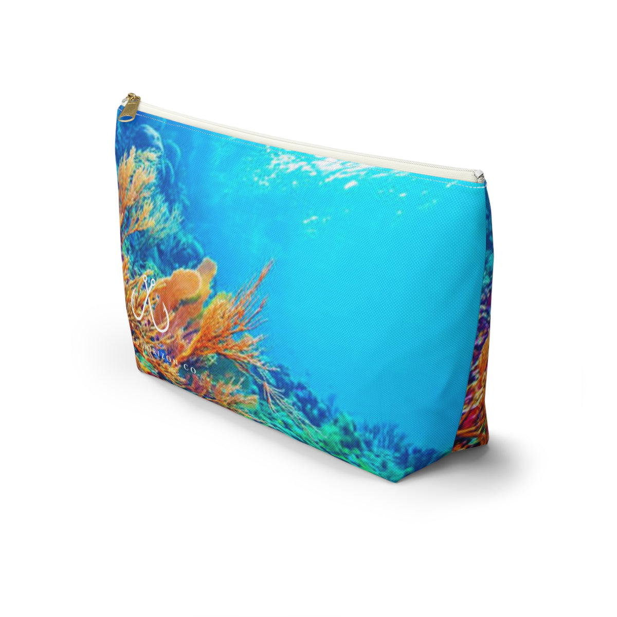 Bright Reef Accessory Pouch | Makeup Bag, Travel Organizer, Gift for Her, Beach Essentials, Stylish Storage