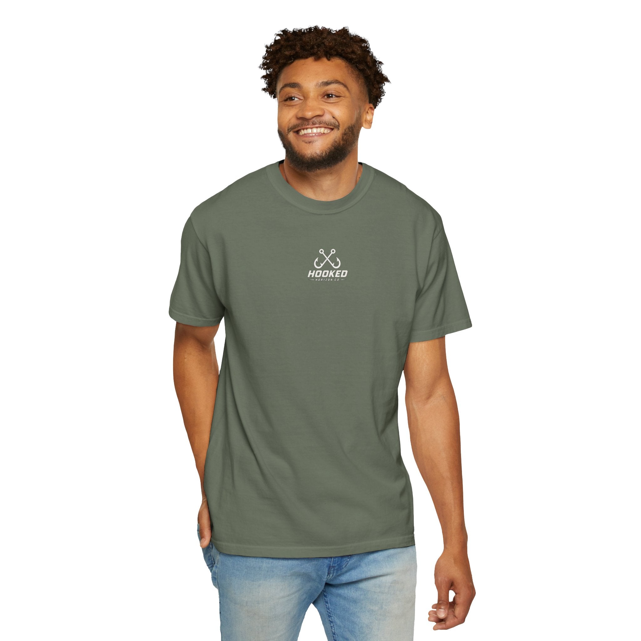 Saltwater Sea Striper Fishing Tee — Hooked Horizon Co.  Angler Gifts Ocean Lover Gifts