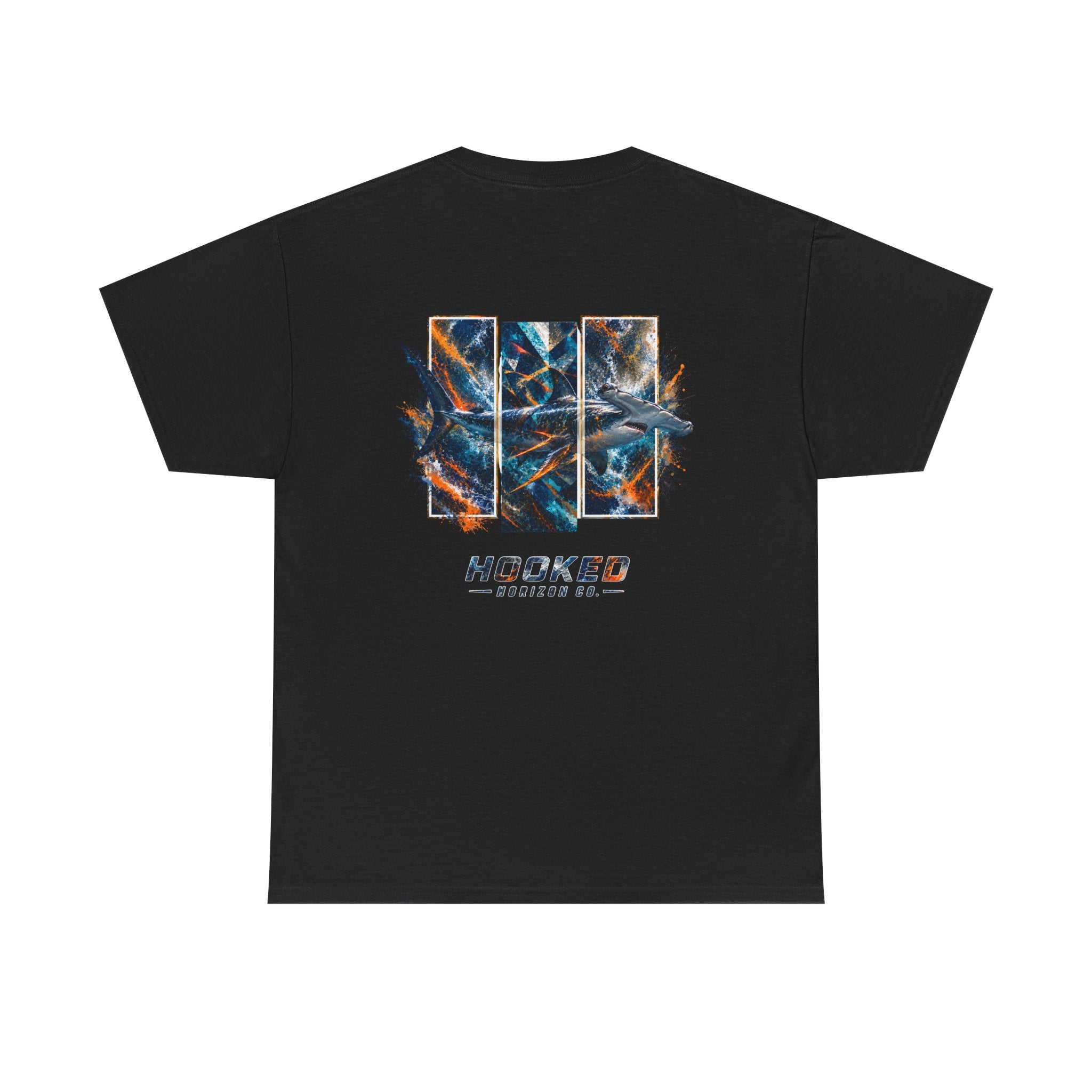 Hammer Head Hooked Horizon Co Tee—Ocean Graphic Tee — "Beloved" Ray Design