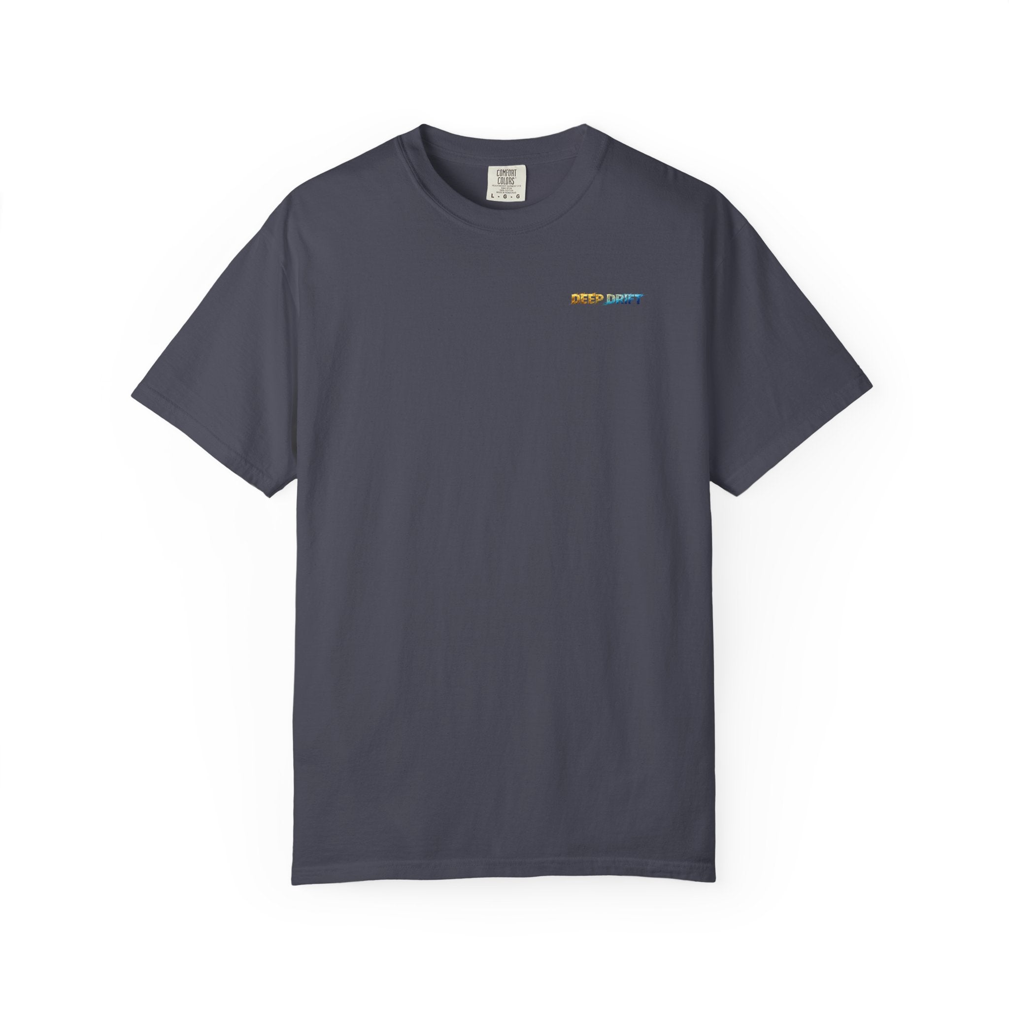 Gold & Blue Tarpon Hooked Horizon Co. — Deep Drift Fishing Graphicishing Tee for Angler Lovers, Shark Lovers, Ocean Tee