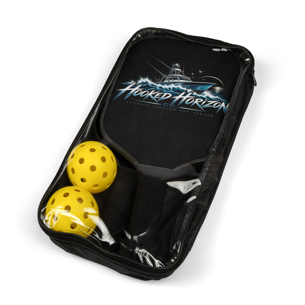Fishing Boat " Chasing Legends Not Trends "— Hooked Horizon Co. Pickleball Kit