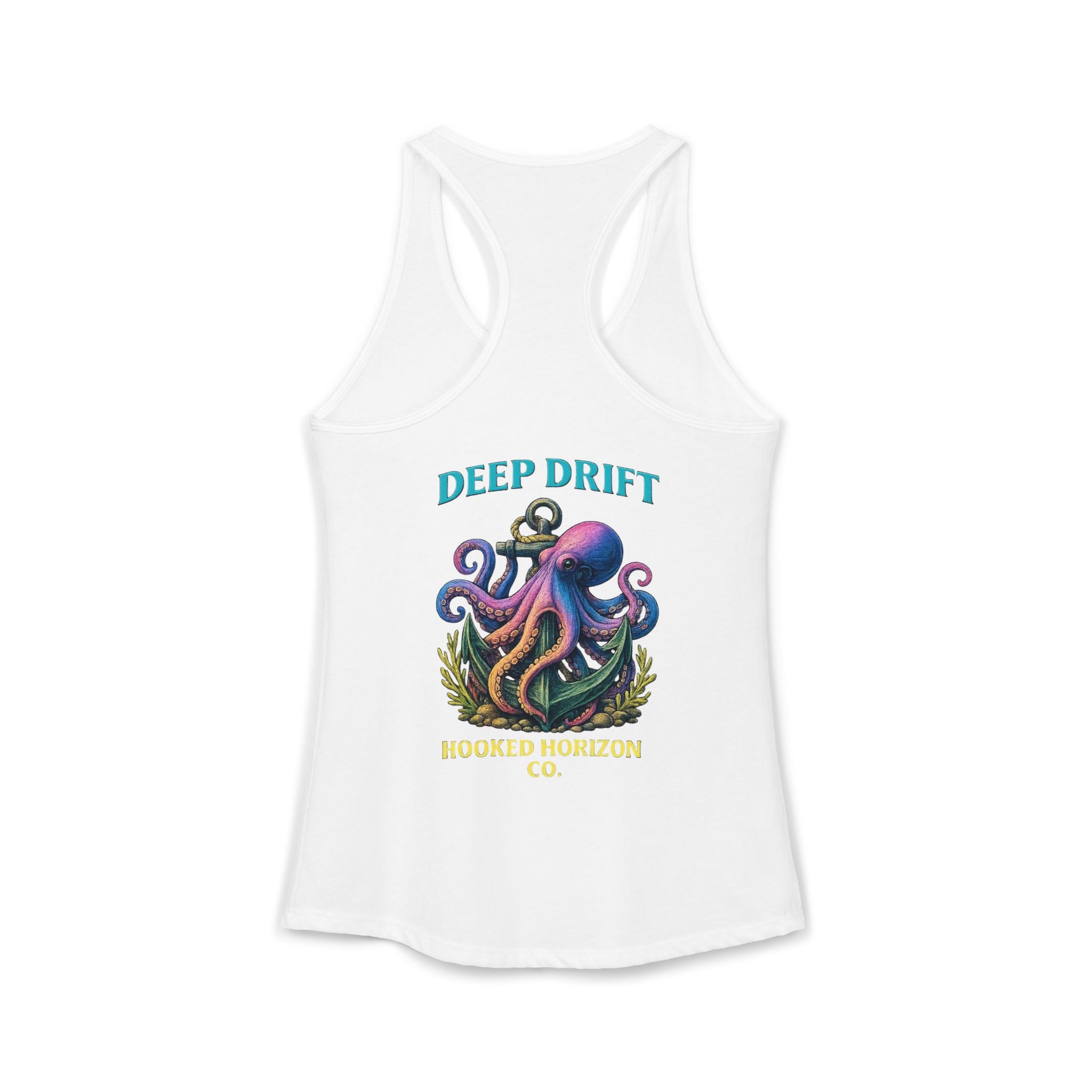 Rainbow Octopus Deep Drift– Hooked Horizon Co. Gifts for Ocean Lovers, Nautical Fashion, Everyday Comfort, Perfect Gift for Her