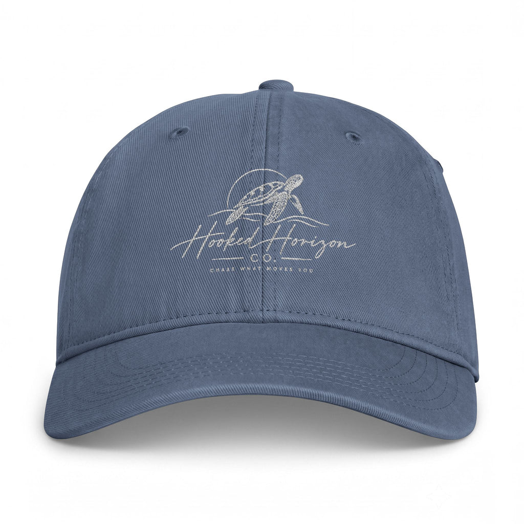 Turtle Hooked Horizon Co – " Chase What You Love "Coastal Washed Cap