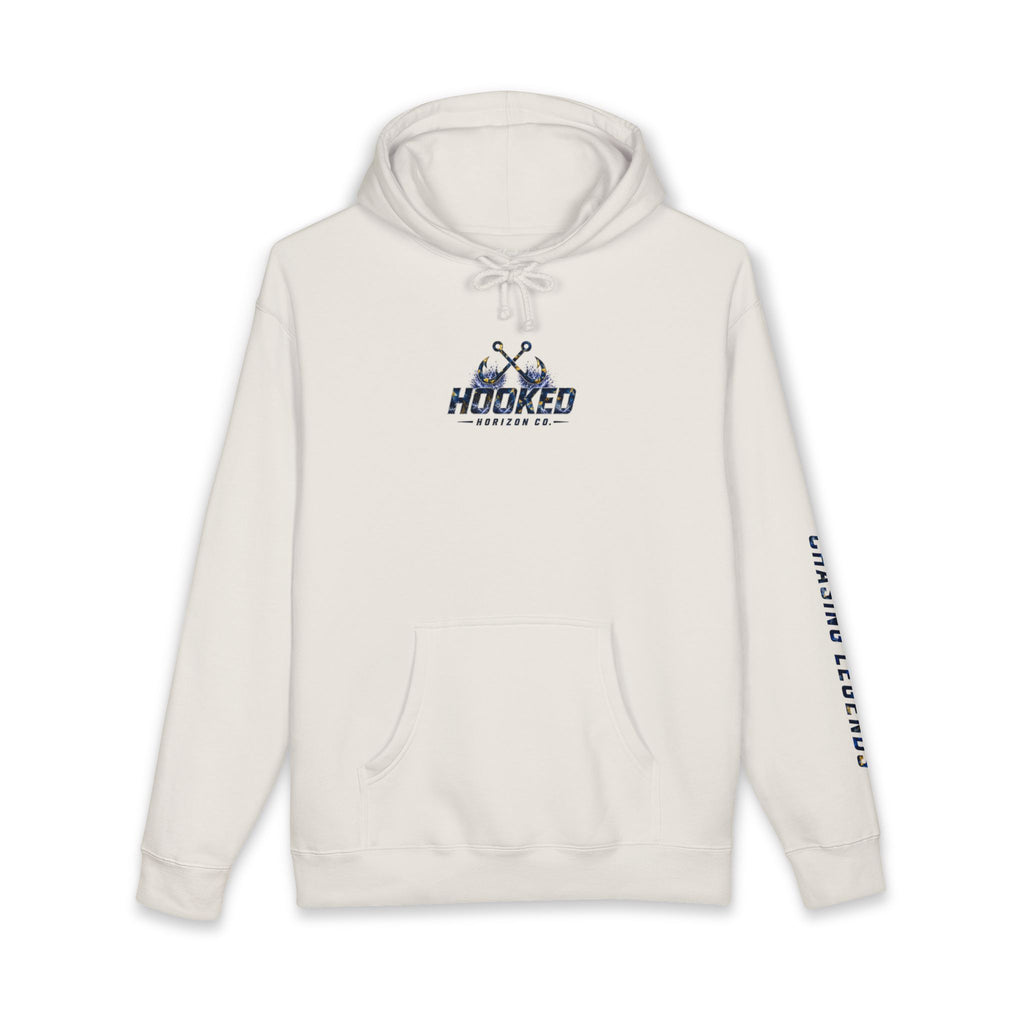 Sail Fish Hoodie Hooked Horizon Co. — Fishing Back Graphic Hoodie, Multiple Color Variations