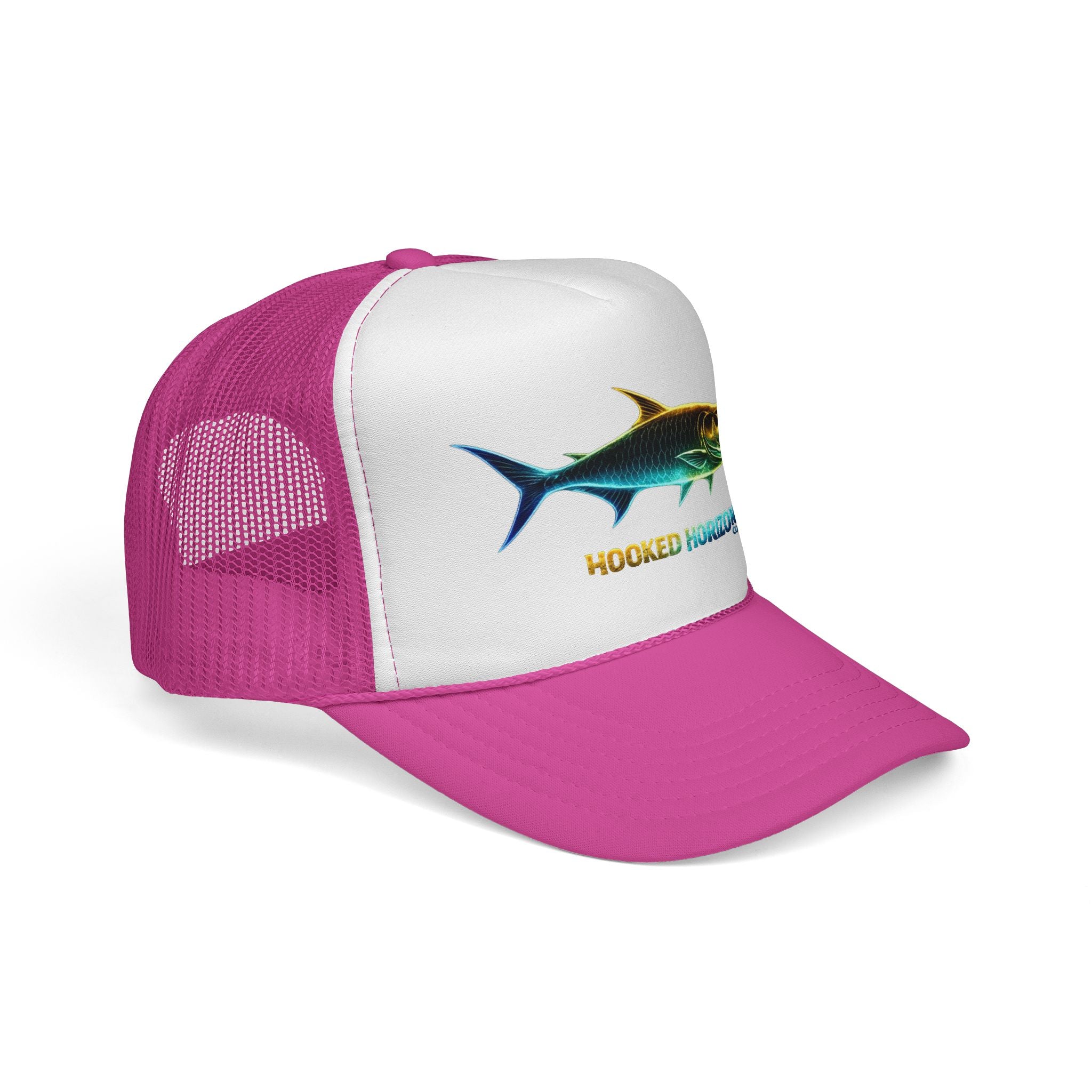 Gold & Blue Tarpon Trucker Cap — Fishing & Beach Hat