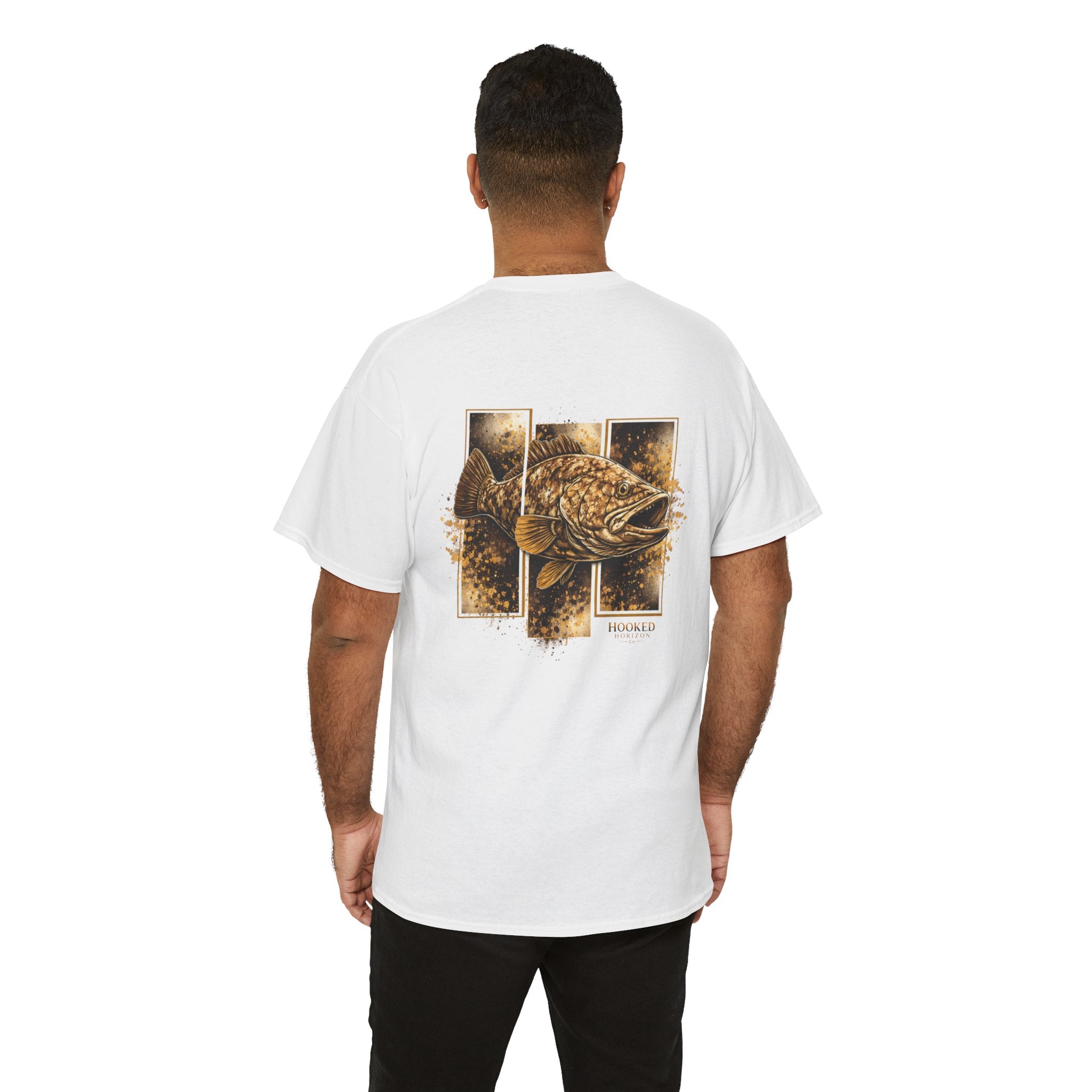Grouper Hooked Horizon Co Tee—Ocean Graphic Tee — "Beloved" Ray Design